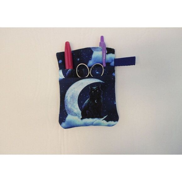 Black Cats Scrub POCKET Insert, Organizer and Protector for Nurses, Doctors - Picture 1 of 4
